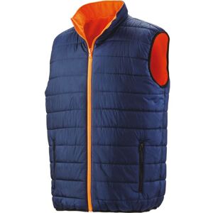 Bodywarmer haute visibilité Result reversible Orange / Marine s - Orange / Marine