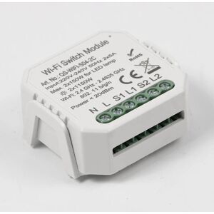 Module Double Interrupteur Wifi Blanc - SILAMP