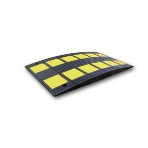 VISO Coussin de ralentissement Safety - noir et jaune - 900 x 500 x 50 mm - 25/30 km - SAFETY50JU - Publicité