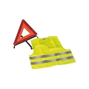 VISO Gilet haute visibilité jaune + triangle de signalisation - Kit - - Publicité