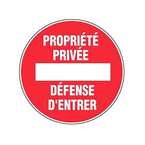 Novap Panneau d'interdiction rond 300mm ''Propriété privée'' - - 4061368 - Publicité