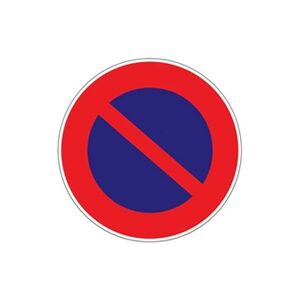 Novap Panneau d'interdiction rond 300mm ''Stationnement interdit'' - - 4060309 - Publicité