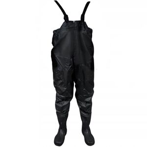 Salopette Pantalon De Pêche Bretelles Réglables Bottes Taille 42 Noir Malatec