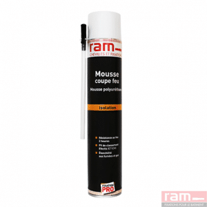 RAM Cartouche bombe 700 ml mousse polyuréthane coupe-feu 2h 63841