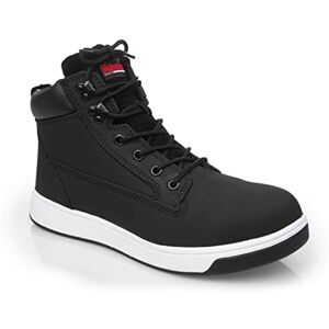 Slipbuster Footwear Slipbuster Chaussures de sécurité antidérapantes avec embout en acier, Noir, Taille : UK 6/EU 39, Classement S1 SRC, Cuir Nubuck, Chaussures de cuisine, Chaussures de sécurité, BB422-39 - Publicité