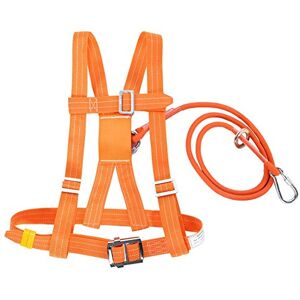 Dioche Kit harnais sécurité anti chute, harnais de securite travaux, 6 Types de Harnais de Montée Réglable Pour L'extérieur, Corde de Sauvetage, Travail Aérien (Petite Boucle 1,6 m) - Publicité