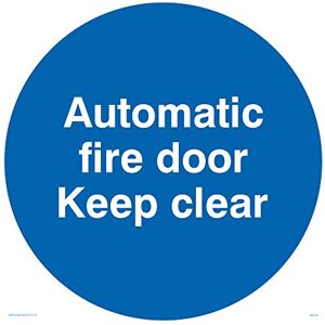 Viking MA245-S20-V Panneau « Automatic Fire Door Keep Clear » en vinyle, 200 mm H x 200 mm L - Publicité