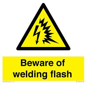 Viking S20 S20 Panneau de signalisation « Beware of welding Flash » 200 x 200 mm - Publicité