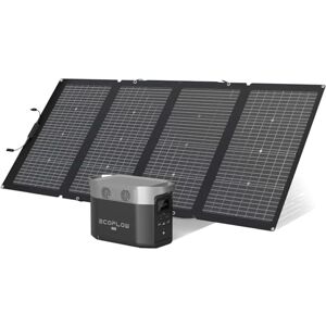 EF ECOFLOW Générateur solaire  DELTA Max 2000 de 2016Wh avec panneau solaire de 220 W, Seuls Quelques Petits défauts dans l'emballage, Le Produit n'a Pas été utilisé (Reconditionné) - Publicité