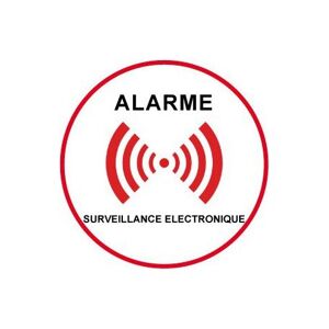 Bearn Autocollant sous vidéo Surveillance Alarme Logo 5 Taille : 10x10 cm - Publicité