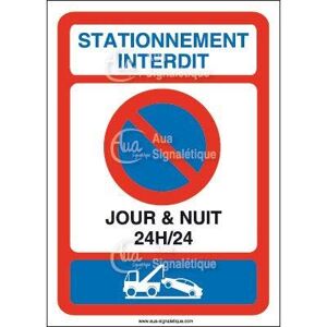 Panneau Stationnement Interdit ⌀ 300 mm 