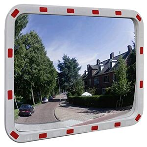 Vida XL Europe B.V. vidaXL Traffic mirror Convex square 40×80 cm with reflectors - Publicité