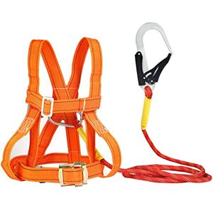 jackfru Ceinture de sécurité anti-chute, de récupération pour travaux en hauteur, escalade, harnais de travail, pour escalade sportive, sauvetage incendie, escalade d'arbre (3 m) - Publicité