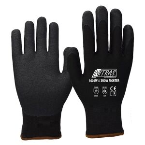 Gant de travail NITRAS SNOW FIGHTER, gant d´hiver - nylon, noir, taille 10