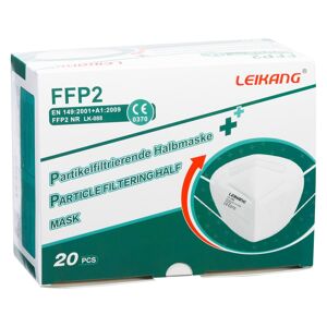 Masque de protection respiratoire FFP2 - Lot de 20 Blanc