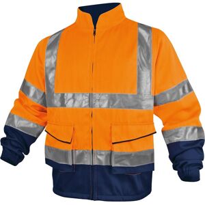 Deltaplus Veste de travail haute visibilité orange fluo - XXL