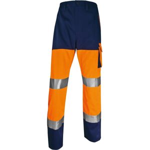 Deltaplus Pantalon de travail haute visibilité orange fluo - XXL