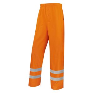 Deltaplus Pantalon de pluie haute visibilité, orange fluo - XL L