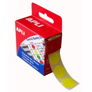 Apli Pastille de signalisation, diamètre: 15 mm, jaune - Lot de 10 Rouge fluo