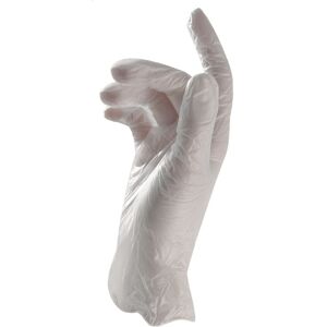 Unique Boîte de 100 Gants en vinyle non poudré dispositif médical longueur 24 cm Taille 7 - Lot de 3