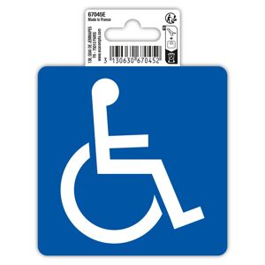 Exacompta Panneau PVC adhésif antidérapant Accès handicapés 10 cm - Bleu Rose