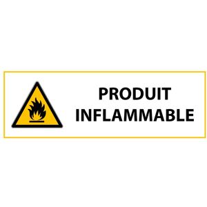 Panneau De Danger Iso En 7010 - Matières Inflammables - W021 - 450 x 150 - PVC