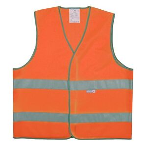 Gilet De Sécurité Orange 2 Bandes Rétroréfléchissantes - M - Lot de 8