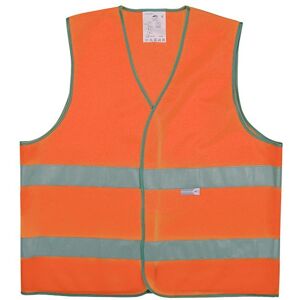 Gilet De Sécurité Orange 2 Bandes Rétroréfléchissantes - L - Lot de 8