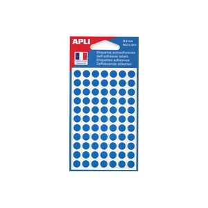 Apli Pastille de signalisation, diamètre: 8 mm, blanc - Lot de 24