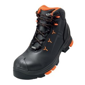 Uvex 2 Chaussures montantes S3 SRC, T. 44, noir/orange