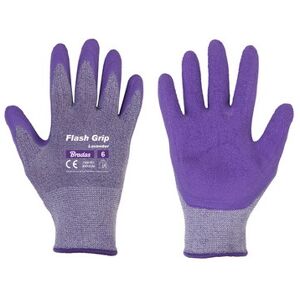 Gants de jardinage femme Flash Grip Lavender, M - Lot de 11