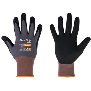 Gants de travail Flex Grip Sandy, noir/gris, L - Lot de 6