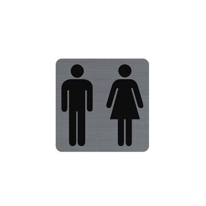 Exacompta Plaque de signalisation 'Toilettes Dame/Homme' - Lot de 3