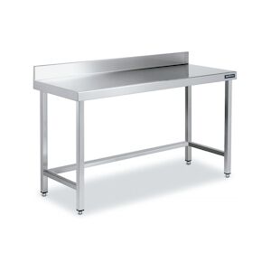 Distform table Inox avec Dosseret 1400x550 avec Renforts