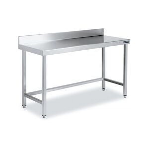 Distform Table Adossée en Inox avec Renforts Profondeur 700 mm Acier inoxydable 900x700x700x600mm