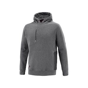 Lafont - Sweat-shirt à capuche mixte POWER Gris Chiné / Gris Foncé Taille LL