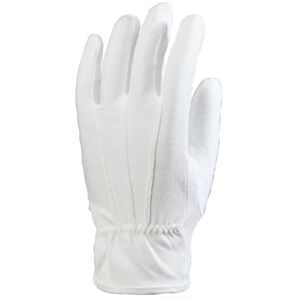 Coverguard - Gants de précision blanc en coton coupe ville avec mini picots EUROLITE 4170 (Pack de 300) Blanc Taille 8 - Publicité