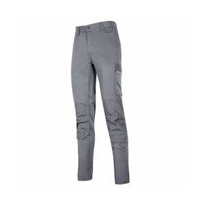 U-Power - Pantalon de travail gris clair Stretch et Slim MEEK Gris Foncé Taille MM