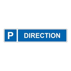 Panneau de signalisation pour parking · Stationnement réservé à la direction DECOHO - Publicité