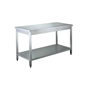 Table Inox Avec Sous Tablette 2000 x 700mm - Materiel Horeca