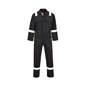 Portwest - Combinaison de travail résistante à la flamme BIZWELD IONA Noir Taille LL