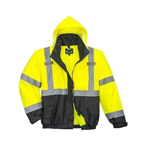 Portwest - Blouson de travail 3 en 1 PREMIUM HV Jaune / Noir Taille 2XLXXL