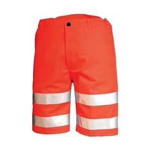 Cepovett - Bermuda de travail haute visibilité FLUO SAFE Rouge Taille XLXL