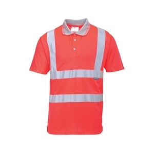 Portwest - Polo manches courtes HV Rouge Taille SS