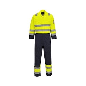 Portwest Combinaison de travail Haute visibilité multirisques Modaflame jaune marine T.5XL PortwestXXXXXL