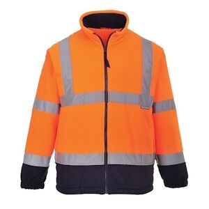 Portwest - Polaire bicolore HV Orange / Bleu Marine Taille 3XL - Publicité