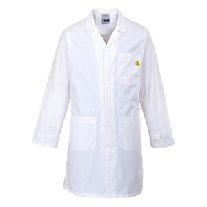 Portwest - Blouse de travail antistatique ESD Blanc Taille XS - Publicité