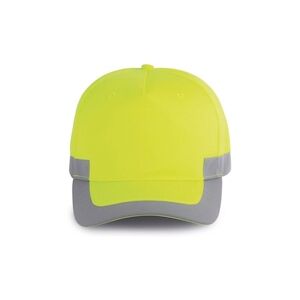 WK Designed To Work Casquette fluorescente 5 panneaux jaune fluo T.Unique WK Designed To Work