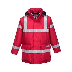 Portwest - Veste de pluie résistant à la flamme BIZFLAME Rouge Taille 2XLXXL