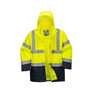 Portwest - Parka de travail 5 en 1 bicolore ESSENTIAL HV Jaune / Bleu Marine Taille 2XLXXL